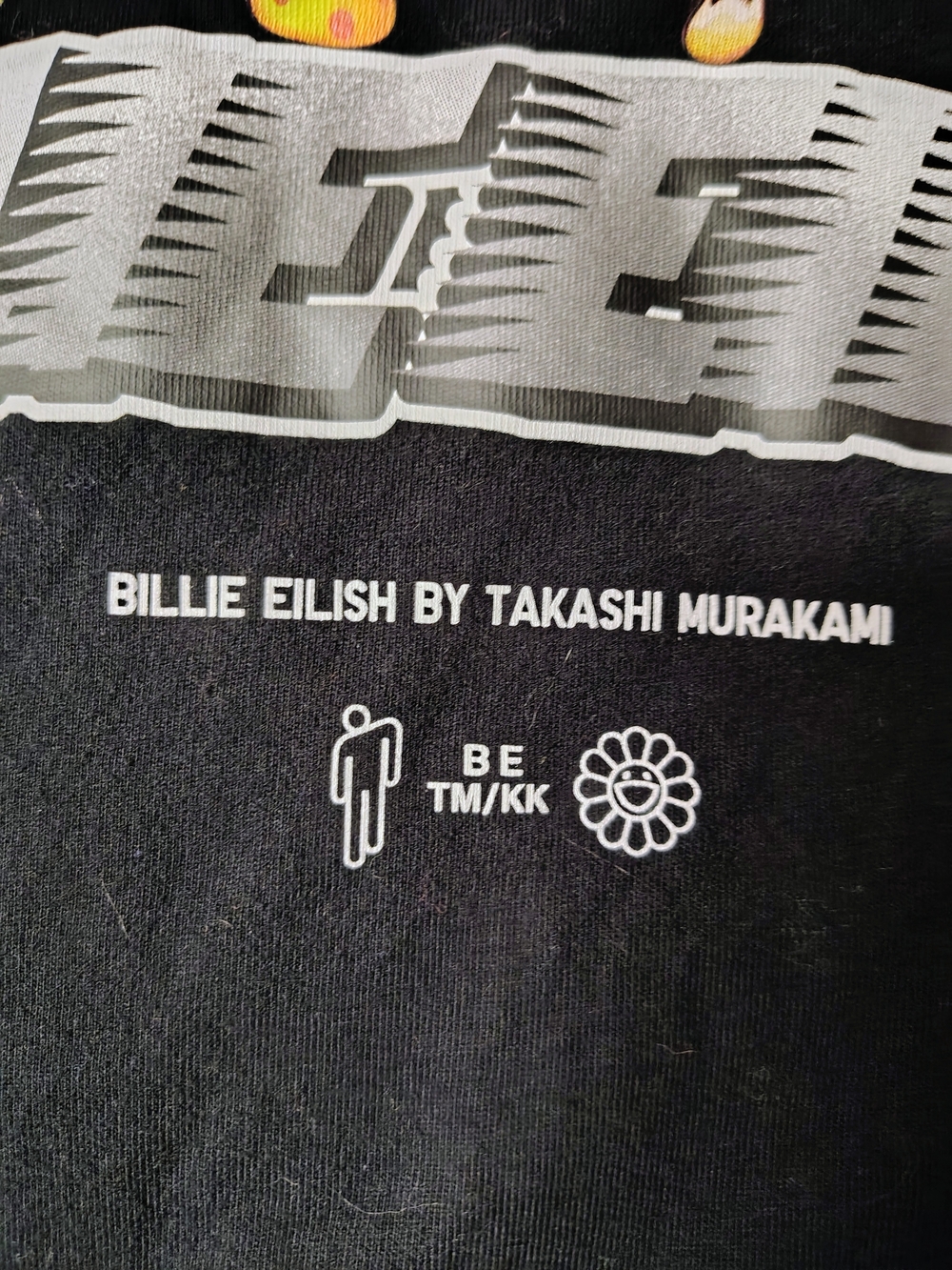 Uniqlo UT x Billie Eilish by Takashi Murakami Black Graphic T-Shirt Size L - Picture 4 of 5